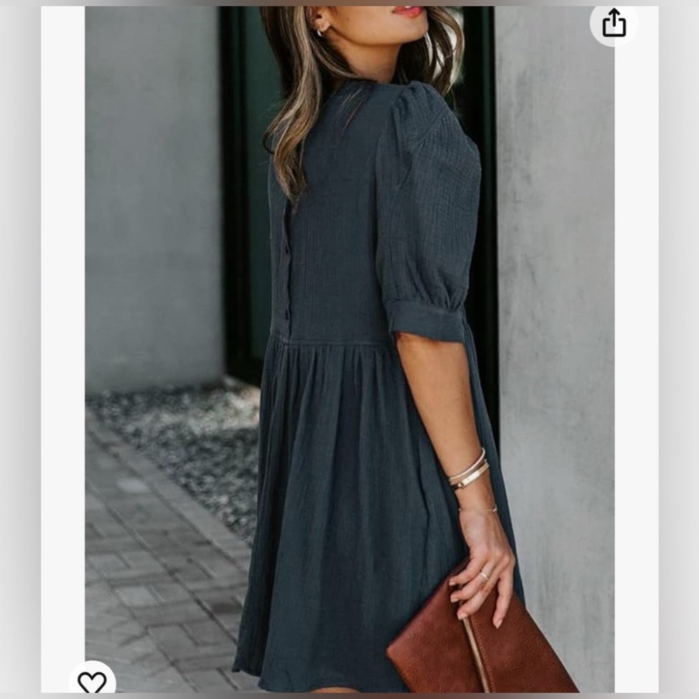 Dokotoo Summer Dress Navy Amazon free people gauzy gauze muslin universal thread